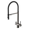 Смеситель для кухни GROSS AQUA 3188611SSGMB Neosteel графит, с подключением к фильтру питьевой воды