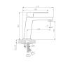 Смеситель для раковины RUSH Thira TR3635-12White белый