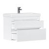 Тумба подвесная EQUIL Corner 80.2Y tpCRNR80.2Y-06 краска 2 ящика с раковиной Lake 9696-80