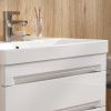 Тумба подвесная EQUIL Corner 80.2Y tpCRNR80.2Y-06 краска 2 ящика с раковиной Lake 9696-80