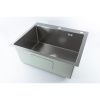 Мойка для кухни врезная Fmark FSC6050L сатин из нержавеющей стали, 60*50 см с сифоном