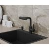 Смеситель для кухни RUSH Tinos TI3732-17 Black черный, с поворотным аэратором, 4 режима