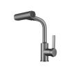 Смеситель для кухни RUSH Tinos TI3732-17 Grey серый графит, с поворотным аэратором, 4 режима