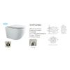Унитаз подвесной (Торнадо) Knois KN9722003, с крышкой Soft-close 530х360х360