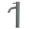 Смеситель для раковины высокий RUSH Melos SUS1101-12Grey, графит из нержавеющей стали