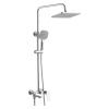 Душевая система с изливом BELZ B24533 верхний душ, лейка, хром
