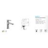 Смеситель для раковины BELZ B10713-3 оружейная сталь, Серия B713, , BELZ