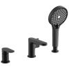 Смеситель для ванны на борт BELZ B66713-7 черный, Серия B713, , BELZ