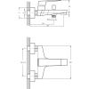 Смеситель для ванны RUSH Thira TR3635-44White с коротким изливом, белый, Коллекция Thira, , RUSH