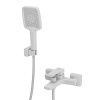 Смеситель для ванны RUSH Thira TR3635-44White с коротким изливом, белый, Коллекция Thira, , RUSH