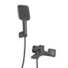 Смеситель для ванны RUSH Thira TR3635-44Grey с коротким изливом, графит, Коллекция Thira, , RUSH