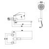 Смеситель для ванны Savol S-009024H, Коллекция S900, , SAVOL