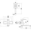Смеситель для ванны Fmark с лейкой FS8104Q, Коллекция FS81, , SAVOL