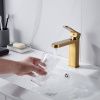 Cмеситель для раковины Shevanik S4501G золотой сатин, Коллекция S45, , Shevanik