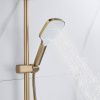 Душевая система Shevanik S4136G  верхний душ, лейка, золотой сатин, Коллекция S41, , Shevanik
