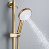 Душевая система Shevanik S4336G верхний душ, лейка, сатиновое золото, Коллекция S43, , Shevanik
