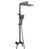Душевая система Shevanik S4636H верхний душ, лейка, черный, Коллекция S46, , Shevanik