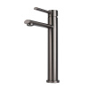 Смеситель для раковины FASHUN A51234-17, графит,  высокий, из нержавеющей стали  , Коллекция 34 нерж. сталь, , FASHUN
