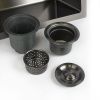 Мойка для кухни врезная Diadonna DS6050B серый графит из нержавеющей стали, 60*50 см без сифона