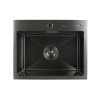 Мойка для кухни врезная Diadonna DS5040B серый графит из нержавеющей стали, 50*40 см без сифона