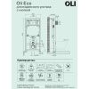 Комплект Инсталляция OLI 80 ECO mechanic с кнопкой Slim белая 886914SLO1 + Унитаз подвесной Knois KN9722001 безободковый, с крышкой 53,3х36,5х35,5 см.