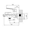 Смеситель для ванны GROSS AQUA Prado 2878828C с коротким изливом