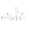 Смеситель для биде Savol S-FXQ013Q графит (10)