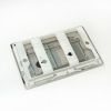 Кнопка механическая двойная Knois KN9900018 серебро