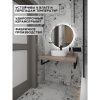 Столешница под раковину керамогранитная 90х50 см Watersense Eva W00298 дуб кашмир