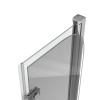 Шторка на ванну стеклянная 80х140 см Watersense Nancy W00215 распашная, прозрачное стекло, профиль хром