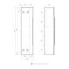Пенал подвесной EQUIL универсальный FOREST 40.R/L, орех ppFОREST40.R/L-31