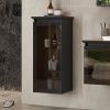 Полупенал подвесной со столешницей, с зарядным устройством EQUIL Strong 36 рpSTRONG36.R/L-35, дуб черный, универсальный