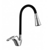 Смеситель для кухни GROSS AQUA 3505511C-G016 Optima, черный, с гибким изливом