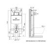 Инсталляция OLI 74 PLUS SANITARBLOCK S90 601803 механическая, 500x1110x90мм