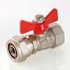 VALTEC Кран шар. под обжим, рукоятка бабочка 16х1/2 вн. VT.342.N.1604
