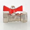 VALTEC Кран шар. под обжим, рукоятка бабочка 16х1/2 вн. VT.342.N.1604