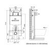 Инсталляция OLI74 S90 Sanitarblok OLIpure 880784 механическая, 500x1150x90мм