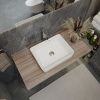 Столешница под раковину керамогранитная 100х50 см Watersense Eva W00299 дуб кашмир