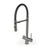 Смеситель для кухни DQ DA1462506Grey с подключением к фильтру питьевой воды, графит (10)
