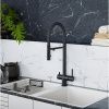 Смеситель для кухни DQ DA1462505Black с подключением к фильтру питьевой воды, черный (10)