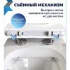 Сиденье для унитаза Watersense Alina QS W01847 дюропласт, с микролифтом, быстросъем, универсальное, ультратонкое