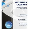 Сиденье для унитаза Watersense Alina QS W01847 дюропласт, с микролифтом, быстросъем, универсальное, ультратонкое