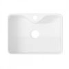 Раковина накладная Watersense Eva Mini 41 W00169 405х300х130 мм с полочкой под смеситель, белая