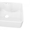 Раковина накладная Watersense Eva Mini 41 W00169 405х300х130 мм с полочкой под смеситель, белая