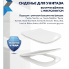 Сиденье для унитаза Watersense Eva GS W01846 дюропласт, с микролифтом, быстросъем, универсальное, ультратонкое