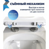 Сиденье для унитаза Watersense Eva GS W01846 дюропласт, с микролифтом, быстросъем, универсальное, ультратонкое