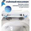 Сиденье для унитаза Watersense Rita Strike W01844 дюропласт, с микролифтом, быстросъем, универсальное