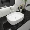 Раковина накладная Watersense Rita 51 W00022 505х375х135 мм белая