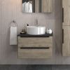 Раковина накладная Watersense Milana S D40 W00007 400х400х145 мм с полочкой под смеситель, белая