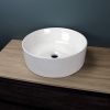 Раковина накладная Watersense Milana D41 W00006 410х410х140 мм белая